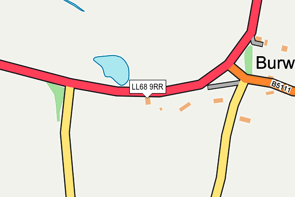 LL68 9RR map - OS OpenMap – Local (Ordnance Survey)