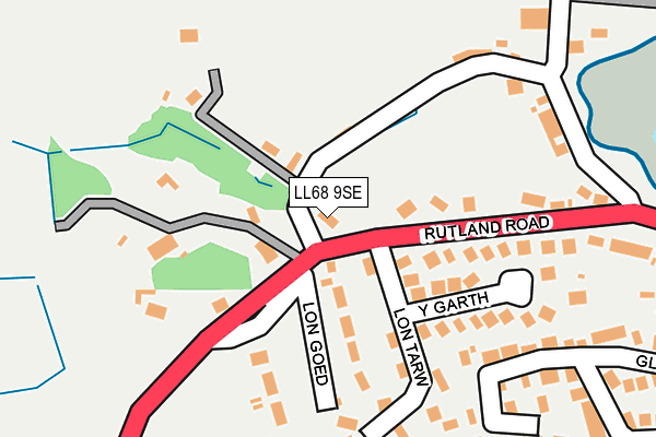 LL68 9SE map - OS OpenMap – Local (Ordnance Survey)