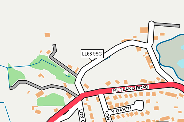 LL68 9SG map - OS OpenMap – Local (Ordnance Survey)