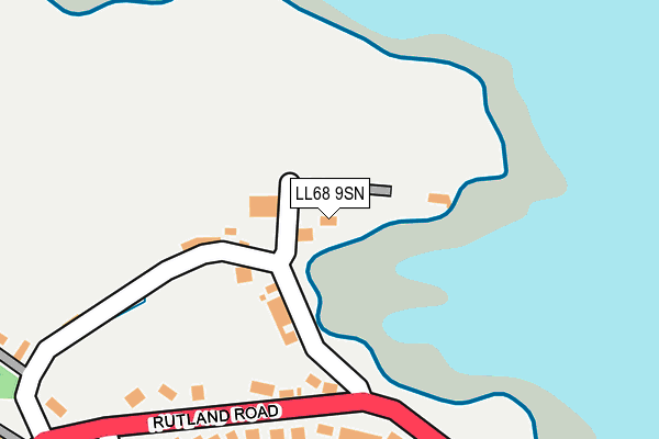 LL68 9SN map - OS OpenMap – Local (Ordnance Survey)