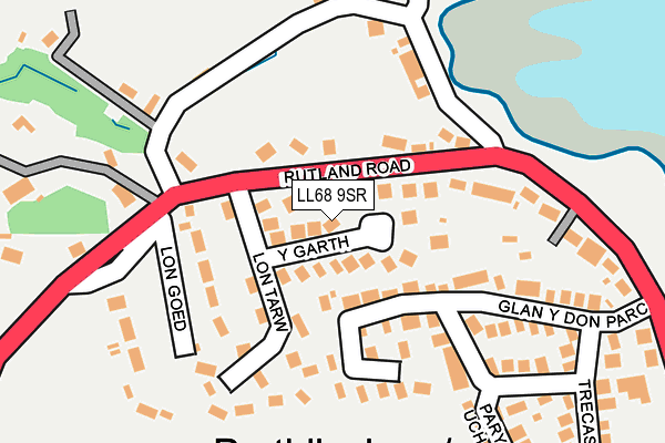 LL68 9SR map - OS OpenMap – Local (Ordnance Survey)