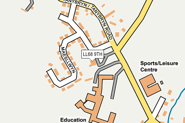 LL68 9TH map - OS OpenMap – Local (Ordnance Survey)