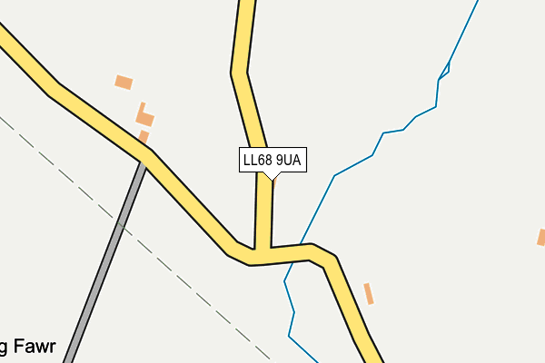 LL68 9UA map - OS OpenMap – Local (Ordnance Survey)