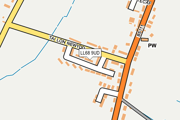 LL68 9UD map - OS OpenMap – Local (Ordnance Survey)
