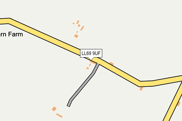 LL69 9UF map - OS OpenMap – Local (Ordnance Survey)