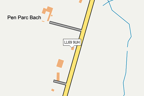 LL69 9UH map - OS OpenMap – Local (Ordnance Survey)