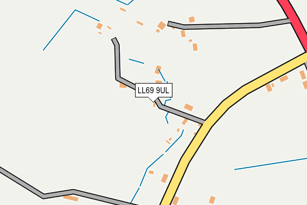 LL69 9UL map - OS OpenMap – Local (Ordnance Survey)