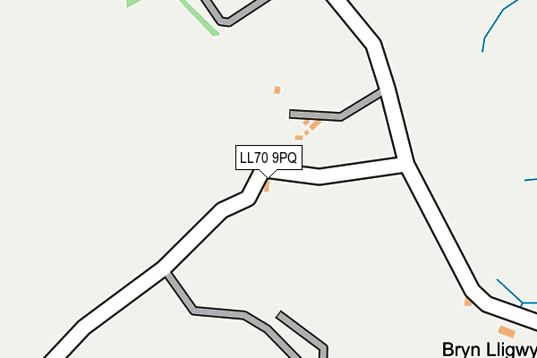 LL70 9PQ map - OS OpenMap – Local (Ordnance Survey)