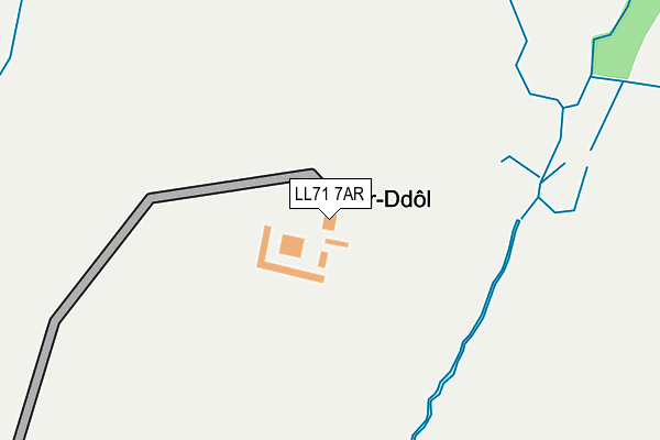 LL71 7AR map - OS OpenMap – Local (Ordnance Survey)