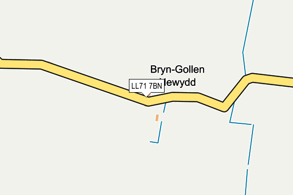 LL71 7BN map - OS OpenMap – Local (Ordnance Survey)