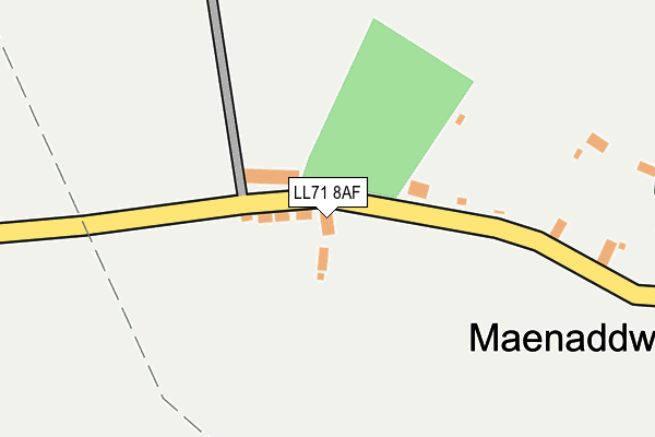 LL71 8AF map - OS OpenMap – Local (Ordnance Survey)
