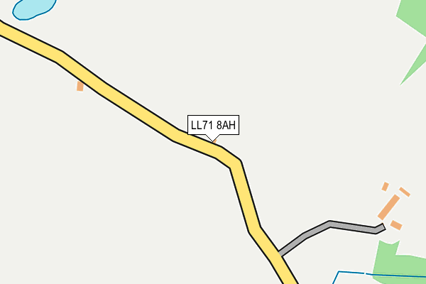 LL71 8AH map - OS OpenMap – Local (Ordnance Survey)