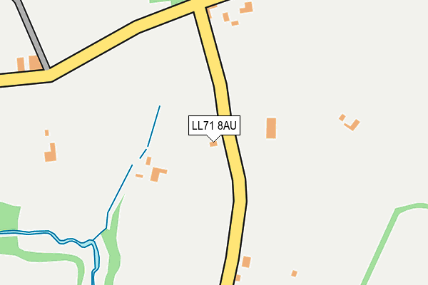 LL71 8AU map - OS OpenMap – Local (Ordnance Survey)