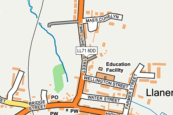 LL71 8DD map - OS OpenMap – Local (Ordnance Survey)