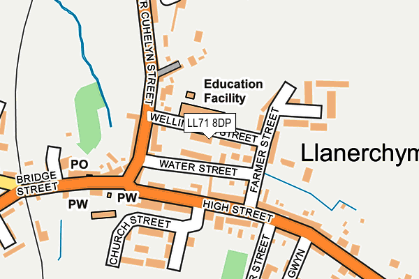 LL71 8DP map - OS OpenMap – Local (Ordnance Survey)