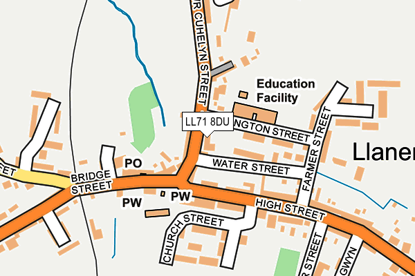 LL71 8DU map - OS OpenMap – Local (Ordnance Survey)