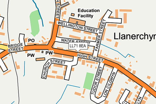LL71 8EA map - OS OpenMap – Local (Ordnance Survey)