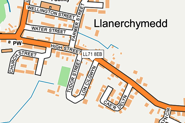 LL71 8EB map - OS OpenMap – Local (Ordnance Survey)