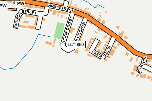 LL71 8ED map - OS OpenMap – Local (Ordnance Survey)