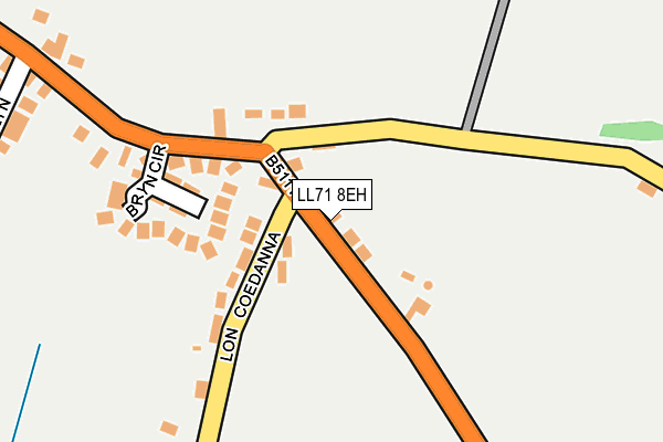 LL71 8EH map - OS OpenMap – Local (Ordnance Survey)