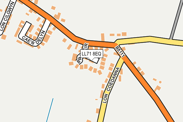 LL71 8EQ map - OS OpenMap – Local (Ordnance Survey)