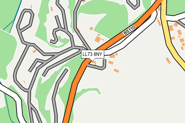 LL73 8NY map - OS OpenMap – Local (Ordnance Survey)