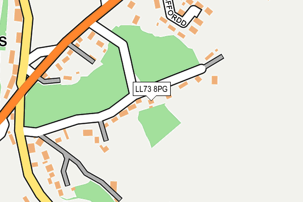 LL73 8PG map - OS OpenMap – Local (Ordnance Survey)