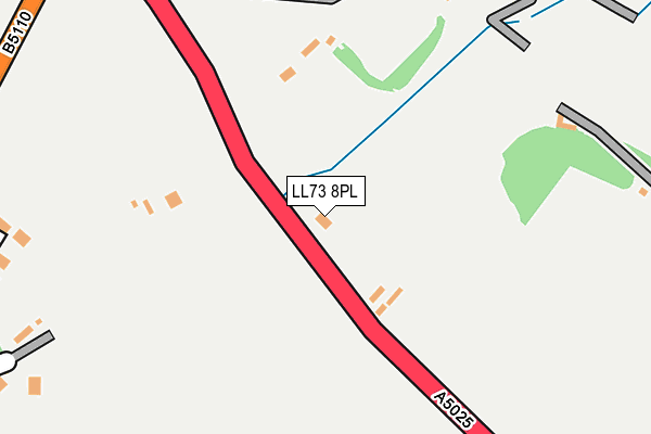 LL73 8PL map - OS OpenMap – Local (Ordnance Survey)