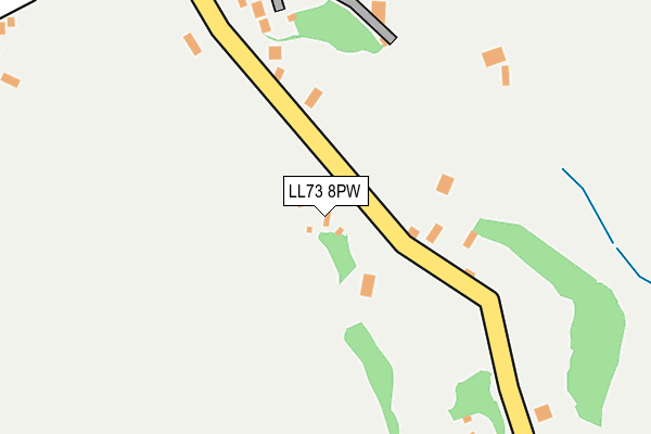 LL73 8PW map - OS OpenMap – Local (Ordnance Survey)