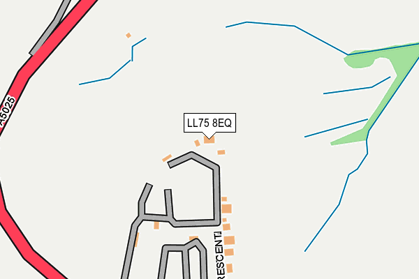 LL75 8EQ map - OS OpenMap – Local (Ordnance Survey)