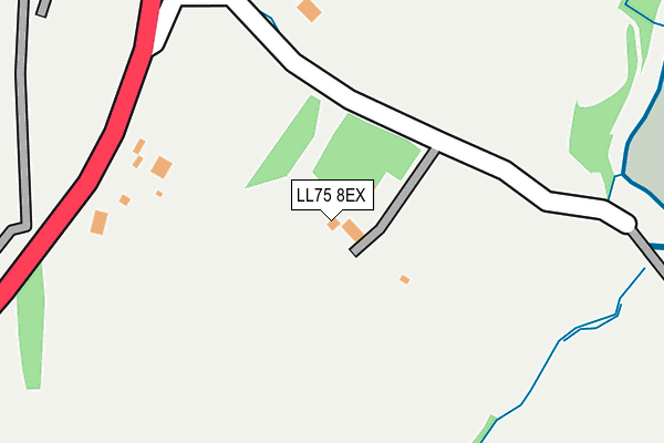 LL75 8EX map - OS OpenMap – Local (Ordnance Survey)