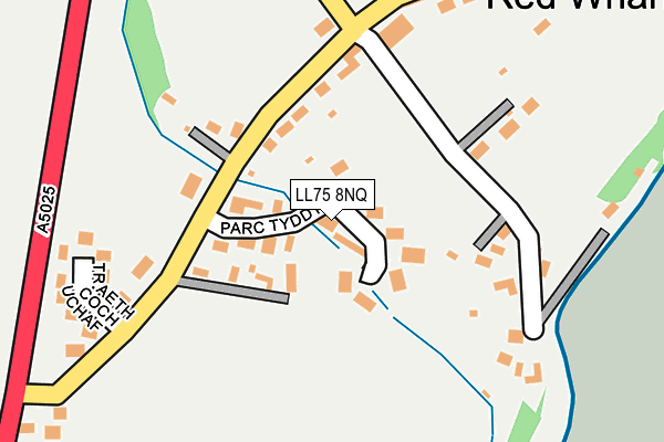 LL75 8NQ map - OS OpenMap – Local (Ordnance Survey)