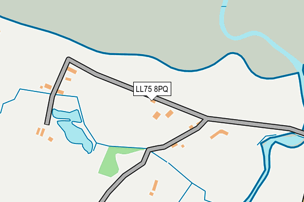 LL75 8PQ map - OS OpenMap – Local (Ordnance Survey)