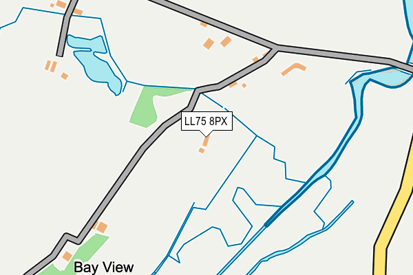 LL75 8PX map - OS OpenMap – Local (Ordnance Survey)
