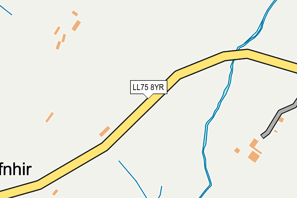 LL75 8YR map - OS OpenMap – Local (Ordnance Survey)