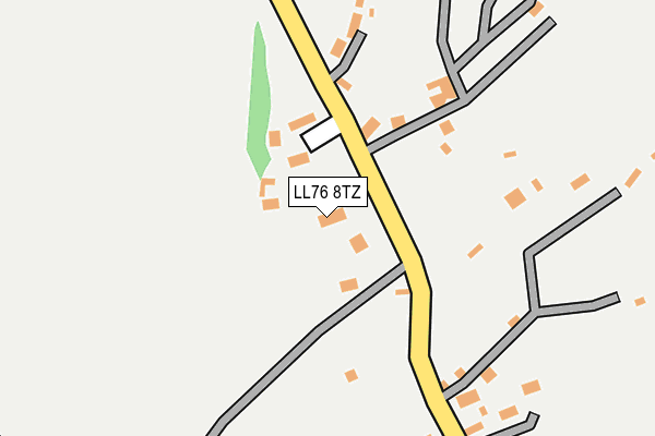 LL76 8TZ map - OS OpenMap – Local (Ordnance Survey)
