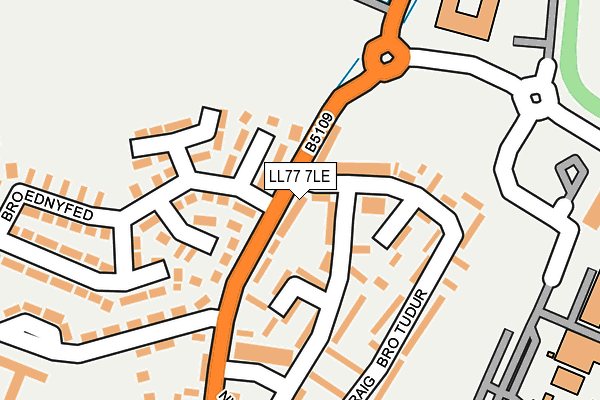 LL77 7LE map - OS OpenMap – Local (Ordnance Survey)