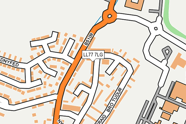 LL77 7LG map - OS OpenMap – Local (Ordnance Survey)