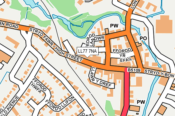 Map of THE LLANGEFNI (NO1) LIMITED PARTNERSHIP at local scale