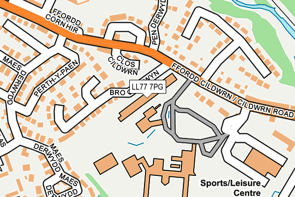 LL77 7PG map - OS OpenMap – Local (Ordnance Survey)