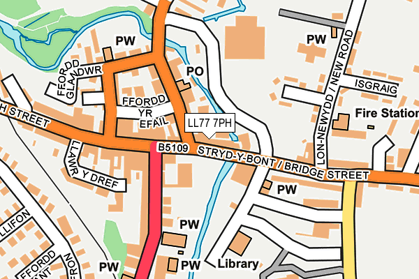 LL77 7PH map - OS OpenMap – Local (Ordnance Survey)