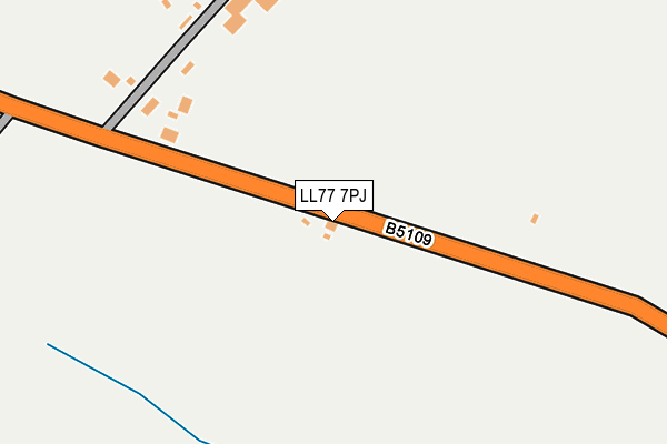 LL77 7PJ map - OS OpenMap – Local (Ordnance Survey)
