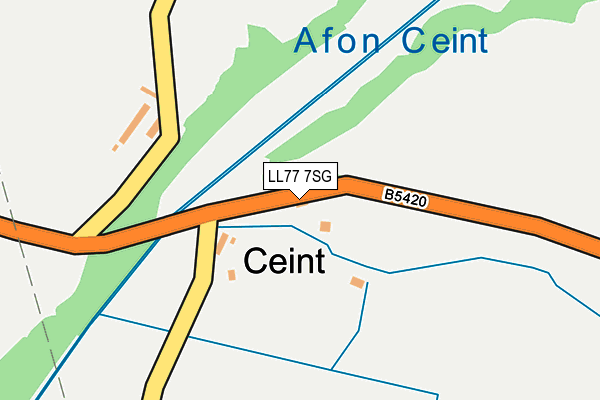 LL77 7SG map - OS OpenMap – Local (Ordnance Survey)