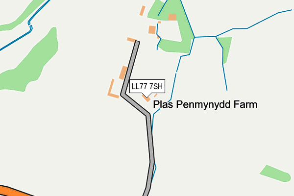 LL77 7SH map - OS OpenMap – Local (Ordnance Survey)