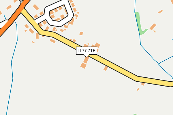 LL77 7TF map - OS OpenMap – Local (Ordnance Survey)
