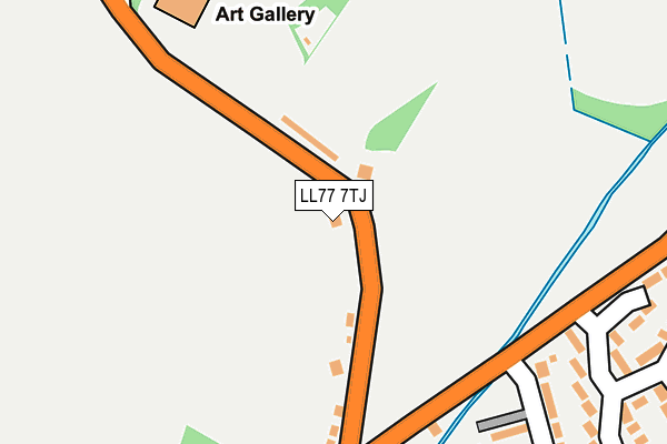 LL77 7TJ map - OS OpenMap – Local (Ordnance Survey)