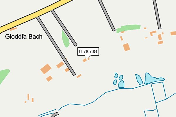 LL78 7JG map - OS OpenMap – Local (Ordnance Survey)