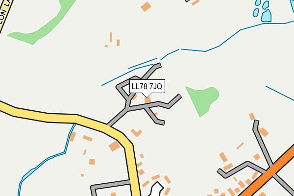 LL78 7JQ map - OS OpenMap – Local (Ordnance Survey)