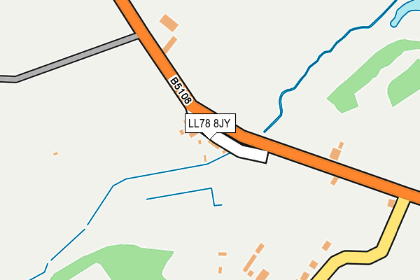 LL78 8JY map - OS OpenMap – Local (Ordnance Survey)