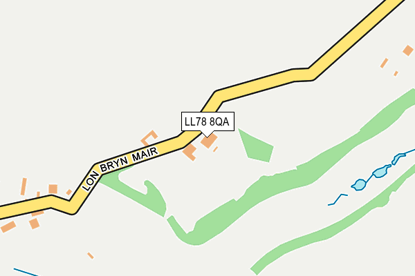 LL78 8QA map - OS OpenMap – Local (Ordnance Survey)